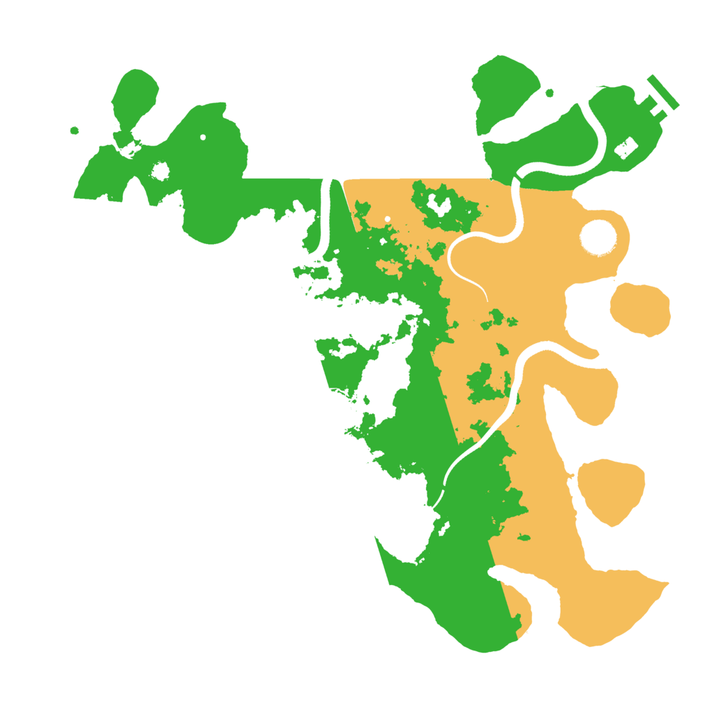 Biome Rust Map: Procedural Map, Size: 3500, Seed: 487995736