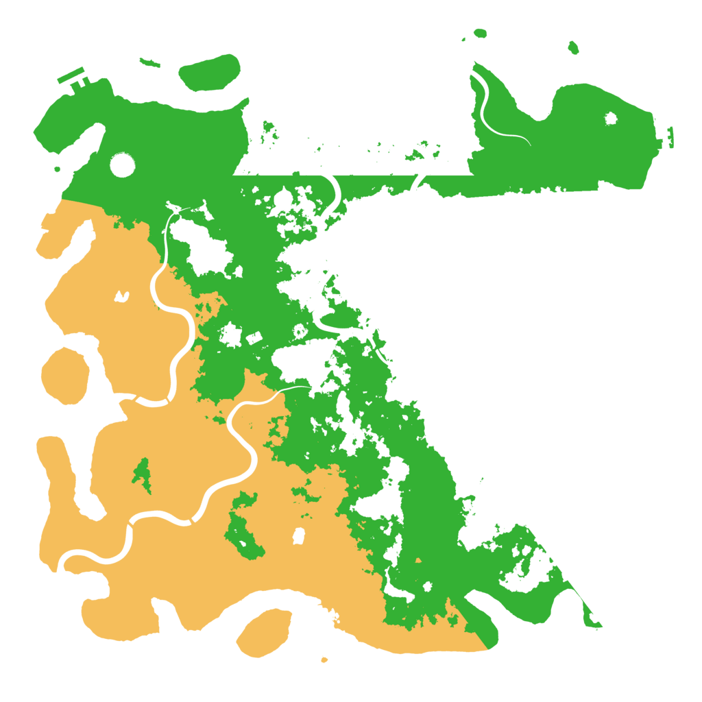Biome Rust Map: Procedural Map, Size: 5000, Seed: 601050876