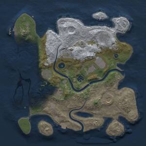 Thumbnail Rust Map: Procedural Map, Size: 3500, Seed: 1226268567, 14 Monuments