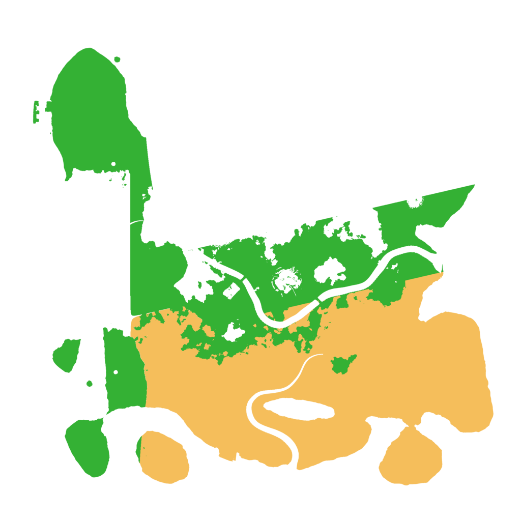 Biome Rust Map: Procedural Map, Size: 3500, Seed: 1226268567