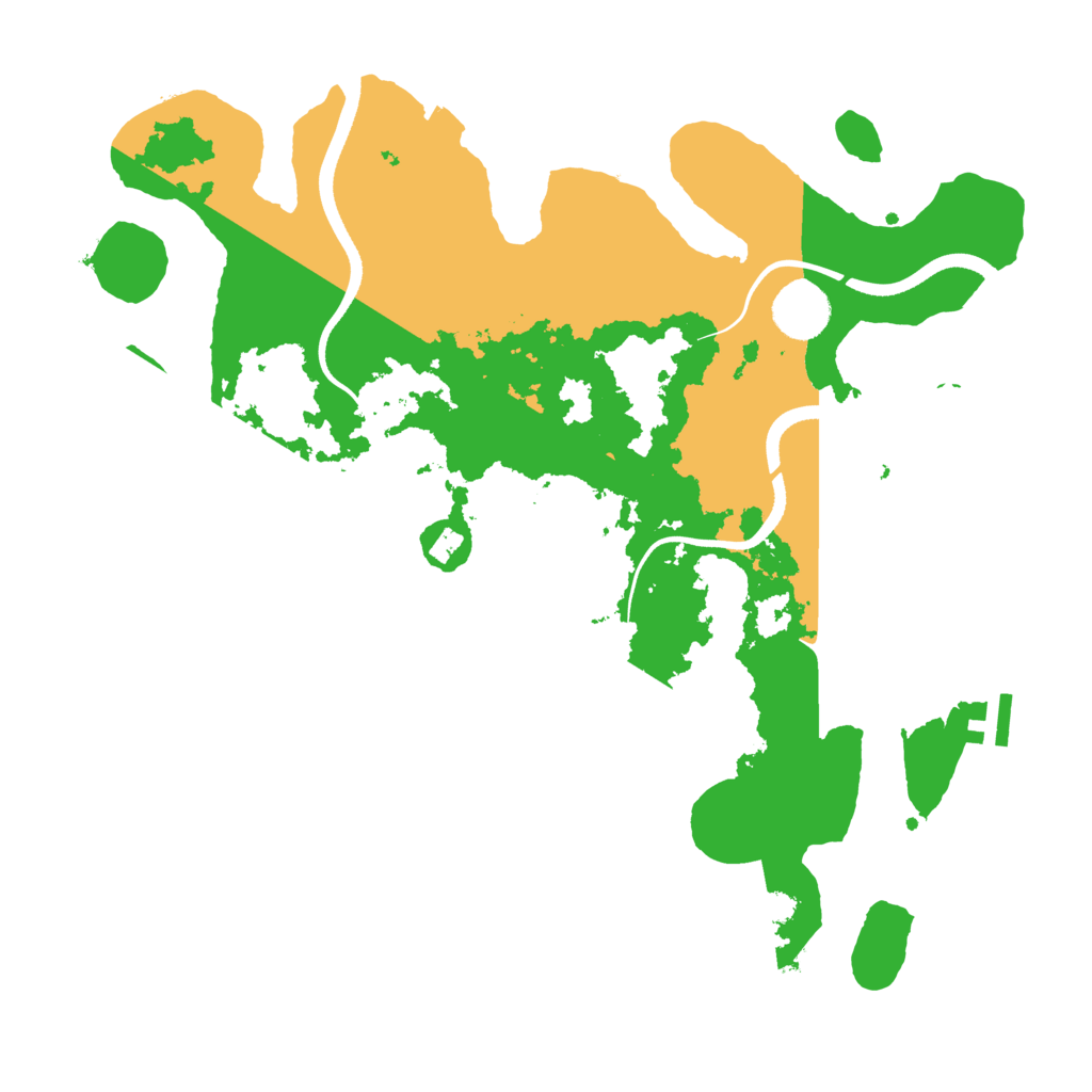 Biome Rust Map: Procedural Map, Size: 3500, Seed: 1389837751