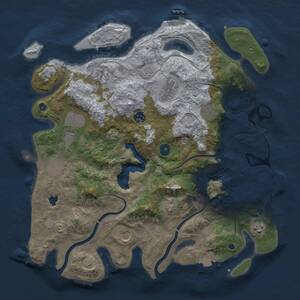 Thumbnail Rust Map: Procedural Map, Size: 4000, Seed: 9084584, 15 Monuments