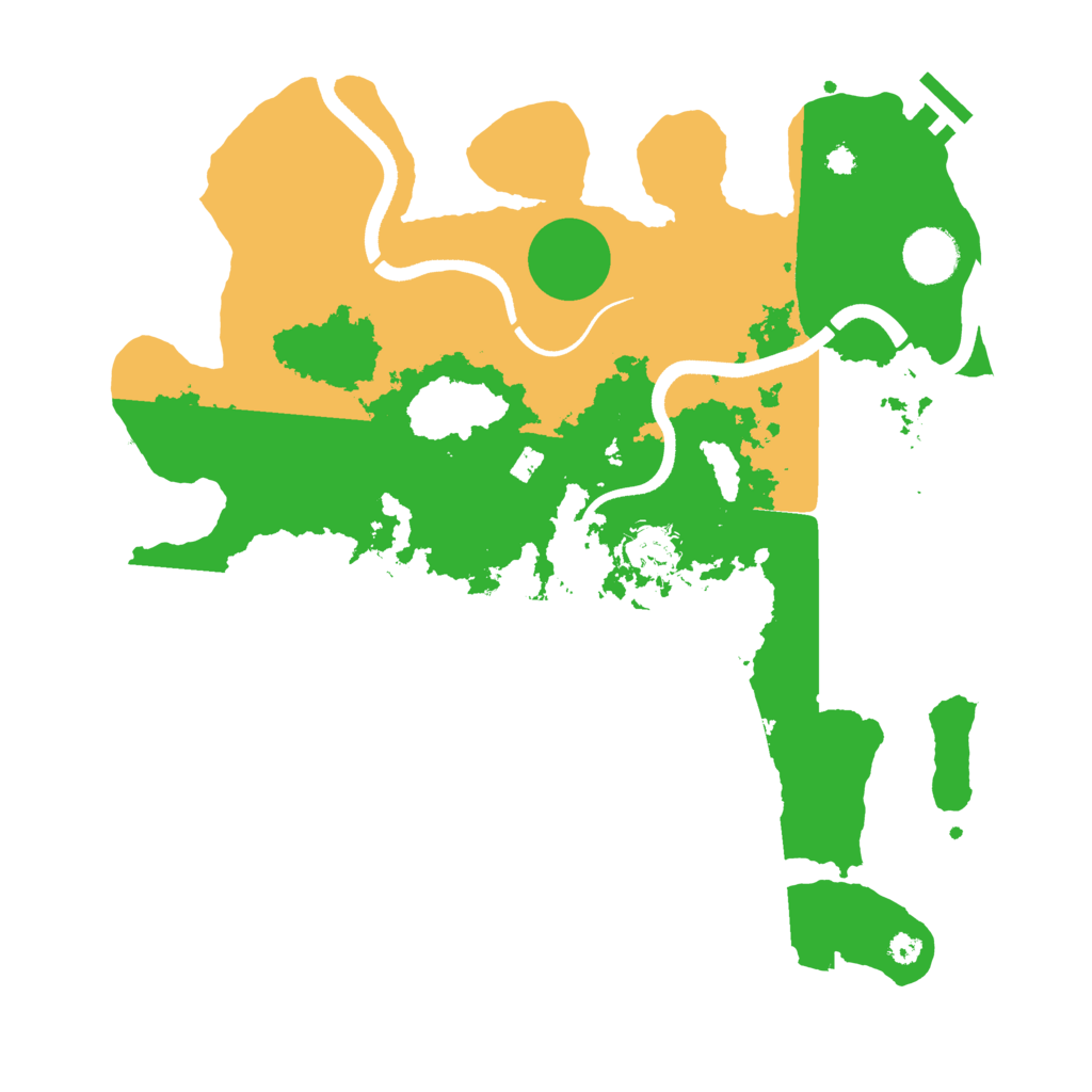 Biome Rust Map: Procedural Map, Size: 3500, Seed: 1071846163