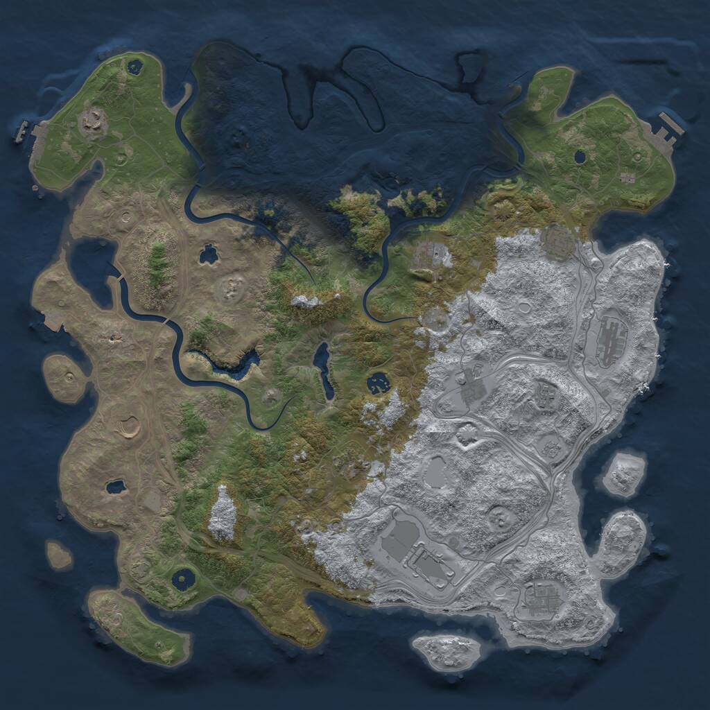 Rust Map: Procedural Map, Size: 4797, Seed: 1752359476, 17 Monuments