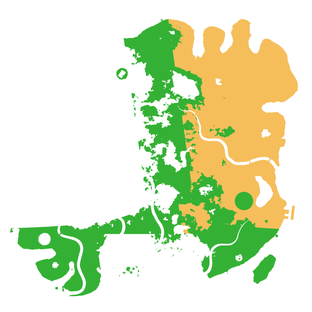 Biome Rust Map: Procedural Map, Size: 4500, Seed: 4951602
