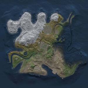 Thumbnail Rust Map: Procedural Map, Size: 2500, Seed: 1481822402, 8 Monuments