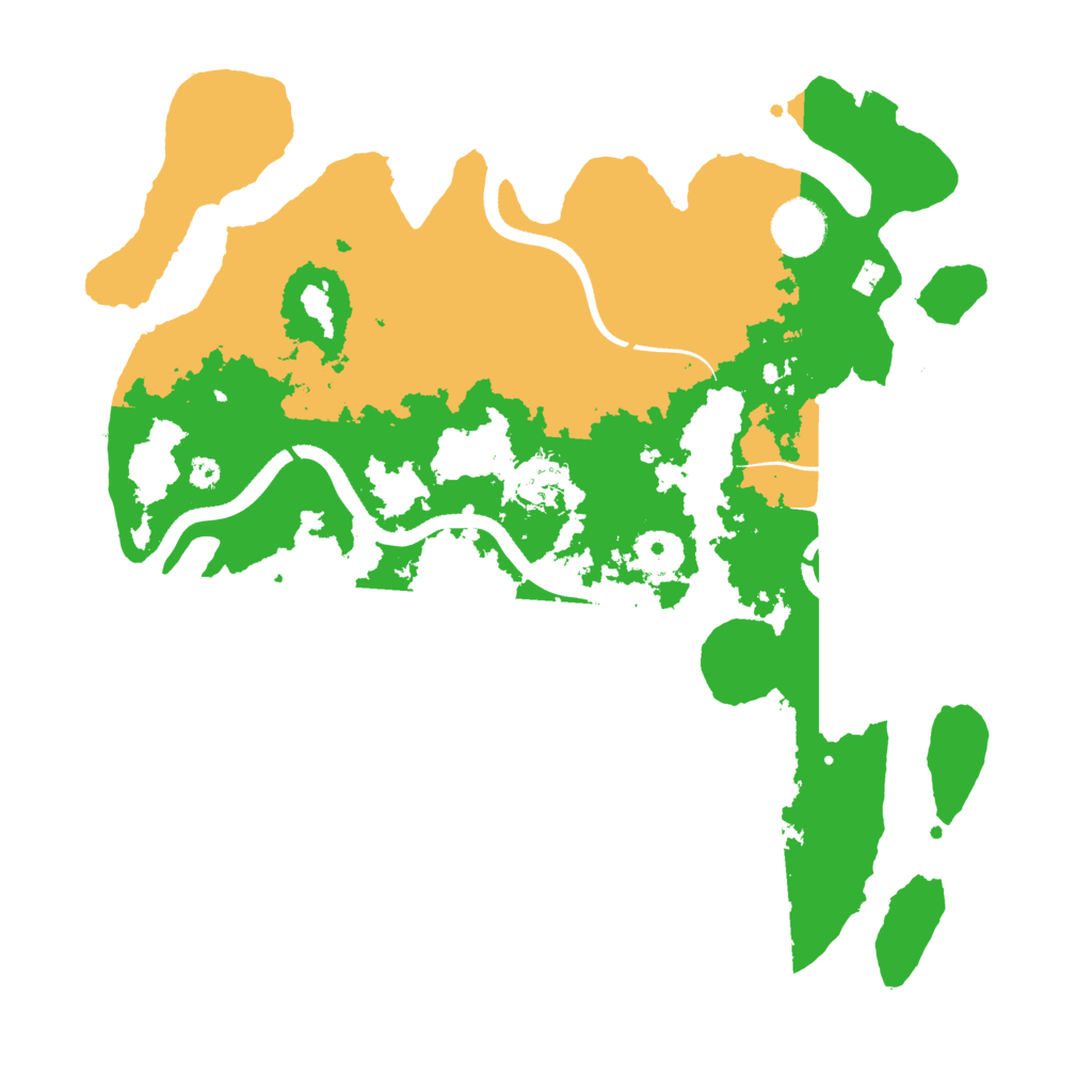 Biome Rust Map: Procedural Map, Size: 3500, Seed: 23834