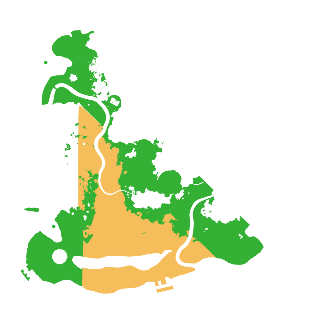 Biome Rust Map: Procedural Map, Size: 3700, Seed: 1211090476
