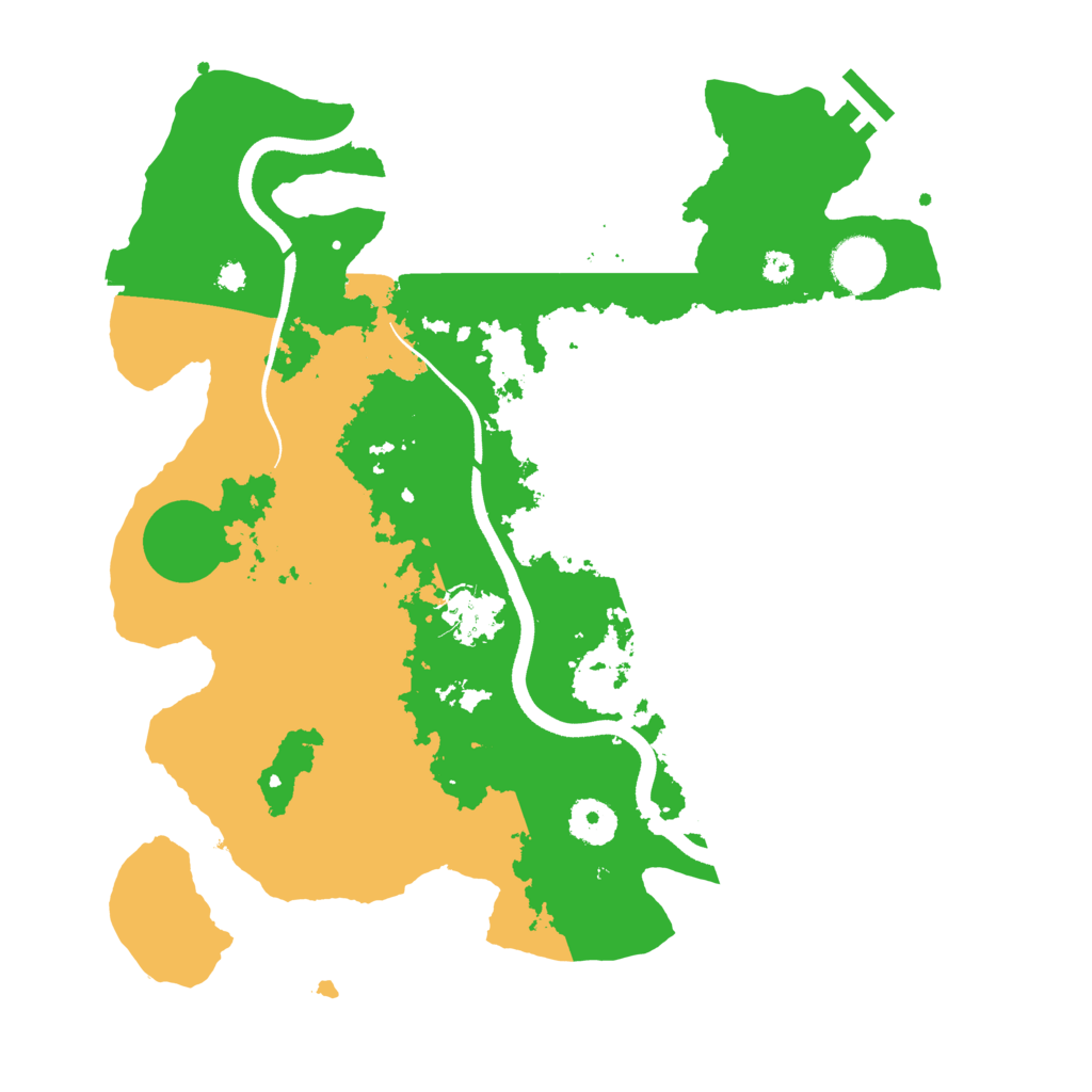 Biome Rust Map: Procedural Map, Size: 3500, Seed: 1270549127