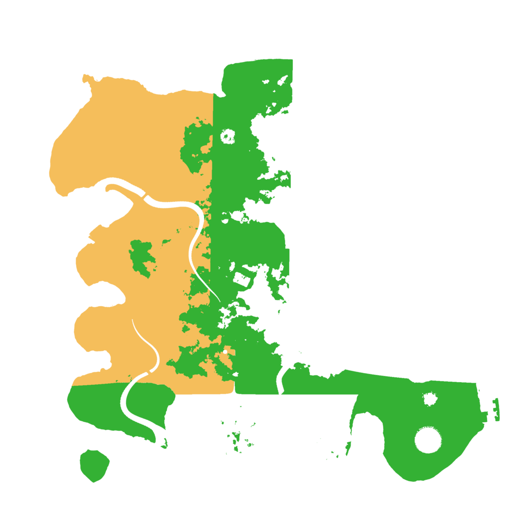 Biome Rust Map: Procedural Map, Size: 3500, Seed: 17761377