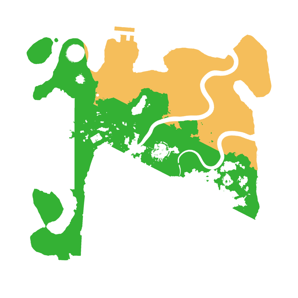 Biome Rust Map: Procedural Map, Size: 3000, Seed: 437152650