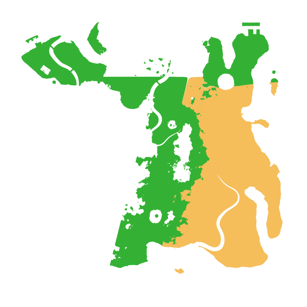 Biome Rust Map: Procedural Map, Size: 3500, Seed: 863990691