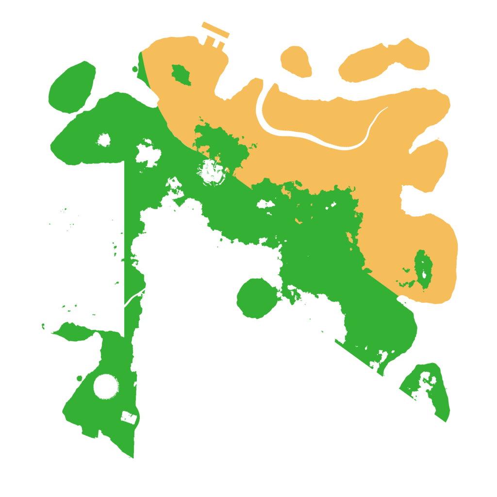 Biome Rust Map: Procedural Map, Size: 3500, Seed: 245986