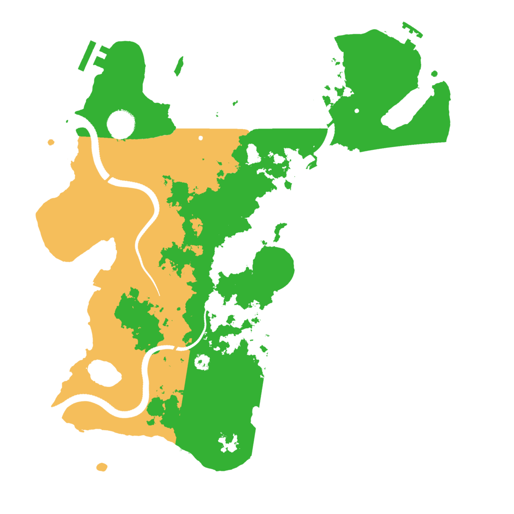 Biome Rust Map: Procedural Map, Size: 3300, Seed: 349477610