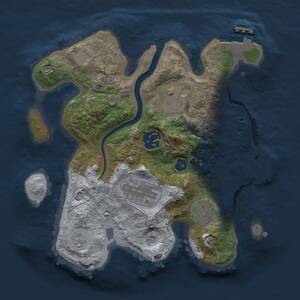 Thumbnail Rust Map: Procedural Map, Size: 2500, Seed: 272857725, 10 Monuments