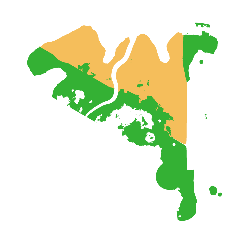Biome Rust Map: Procedural Map, Size: 2500, Seed: 272857725