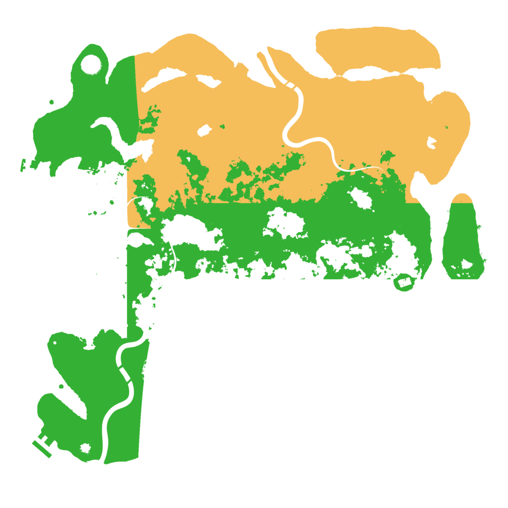 Biome Rust Map: Procedural Map, Size: 4500, Seed: 2028518044