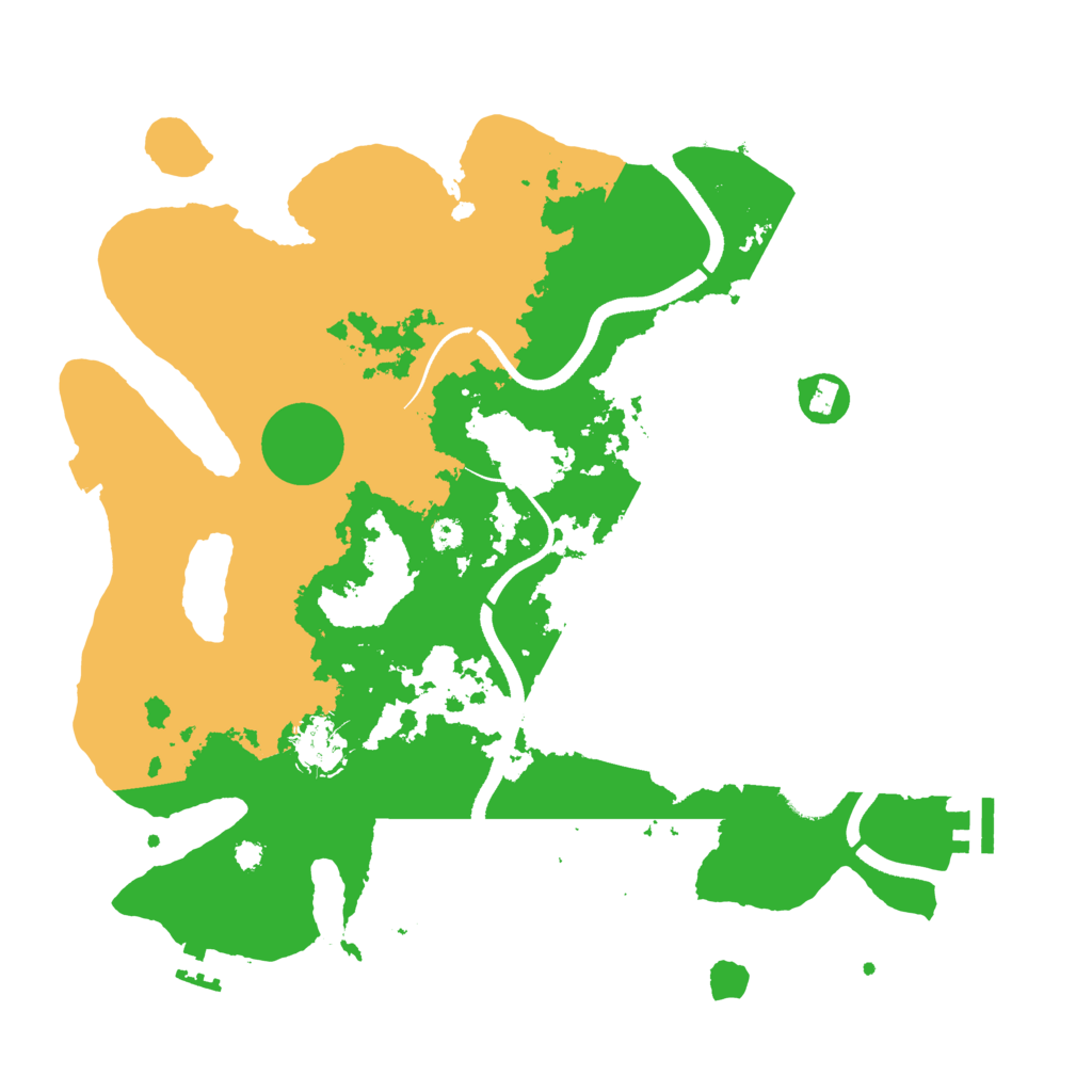 Biome Rust Map: Procedural Map, Size: 3500, Seed: 918416462