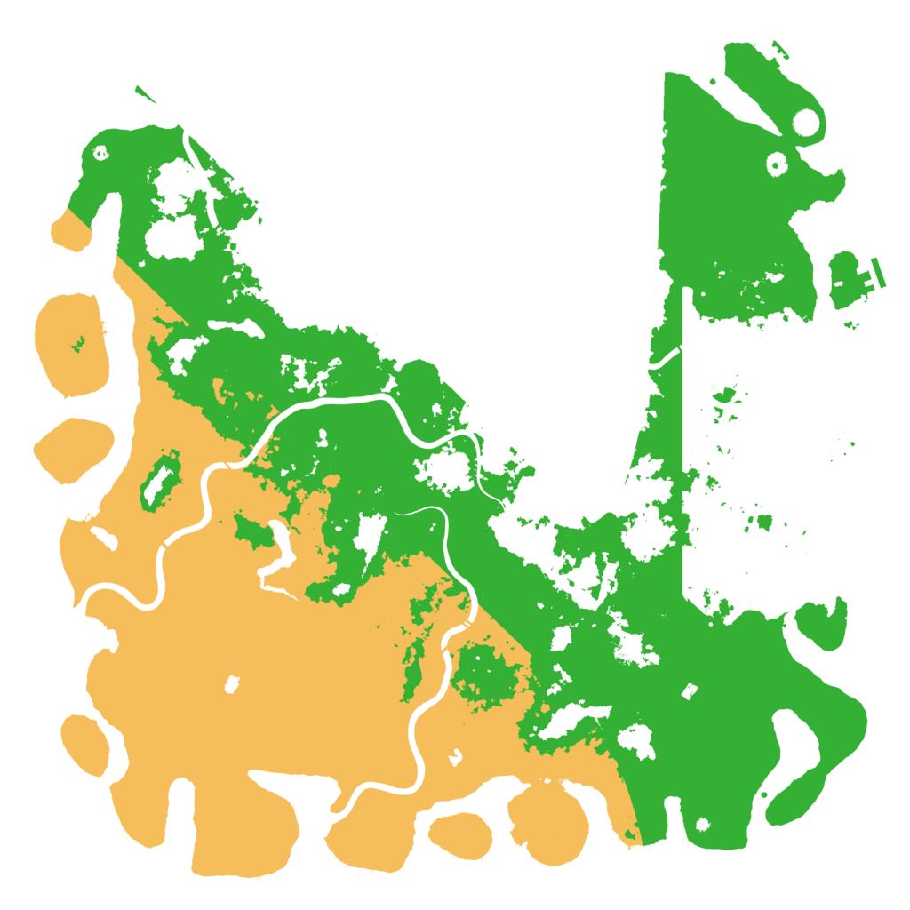 Biome Rust Map: Procedural Map, Size: 6000, Seed: 1205671572