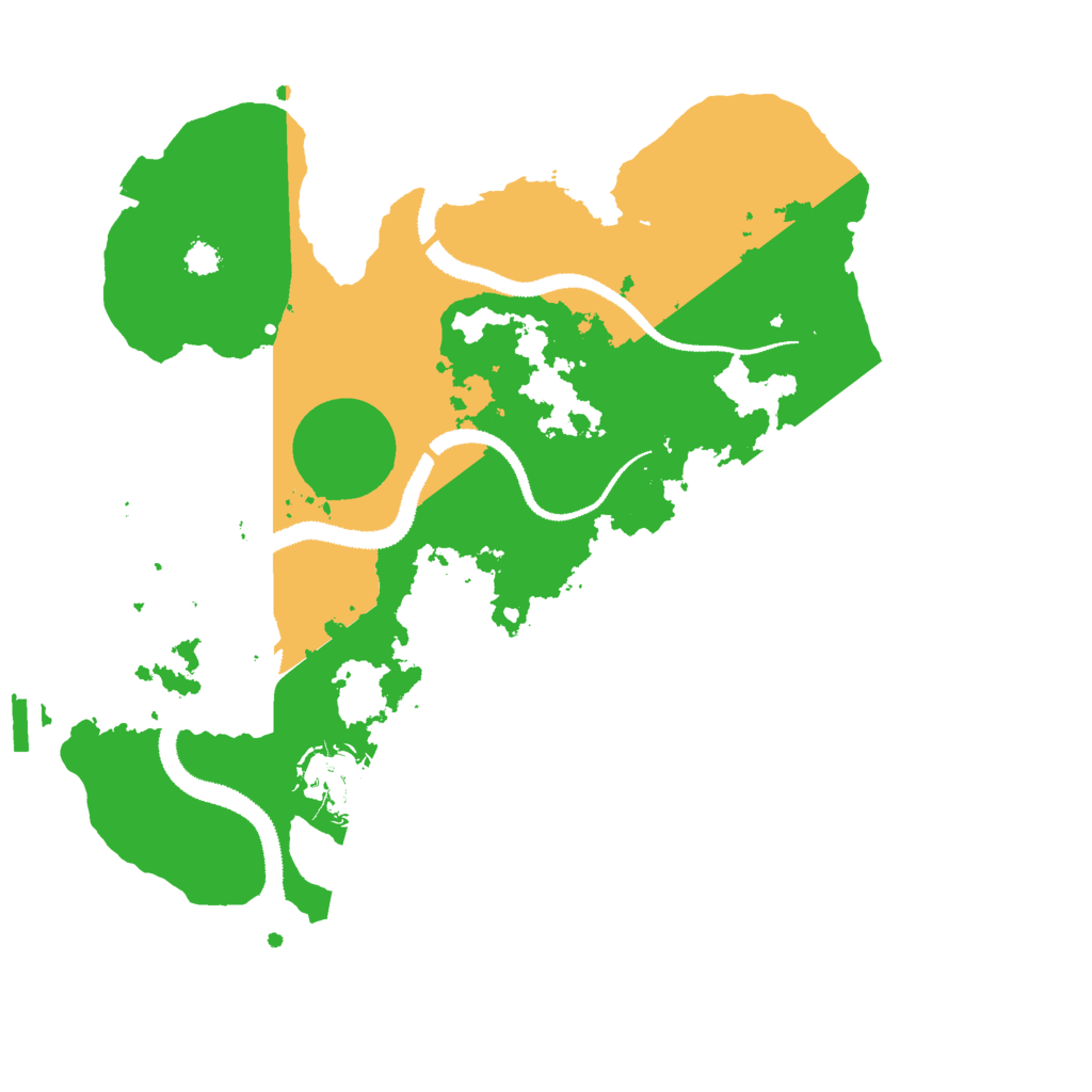 Biome Rust Map: Procedural Map, Size: 2900, Seed: 195490