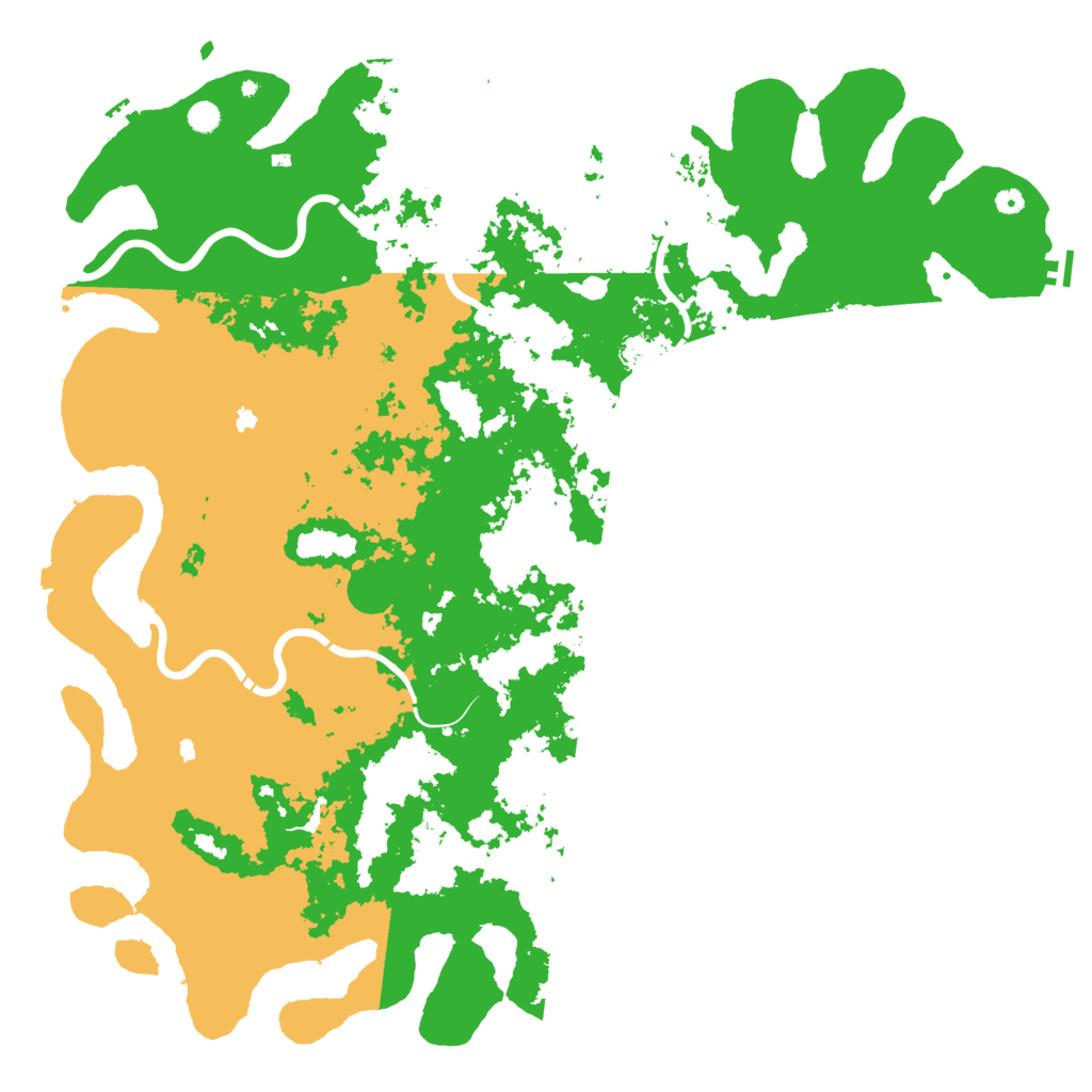 Biome Rust Map: Procedural Map, Size: 6000, Seed: 1636941676