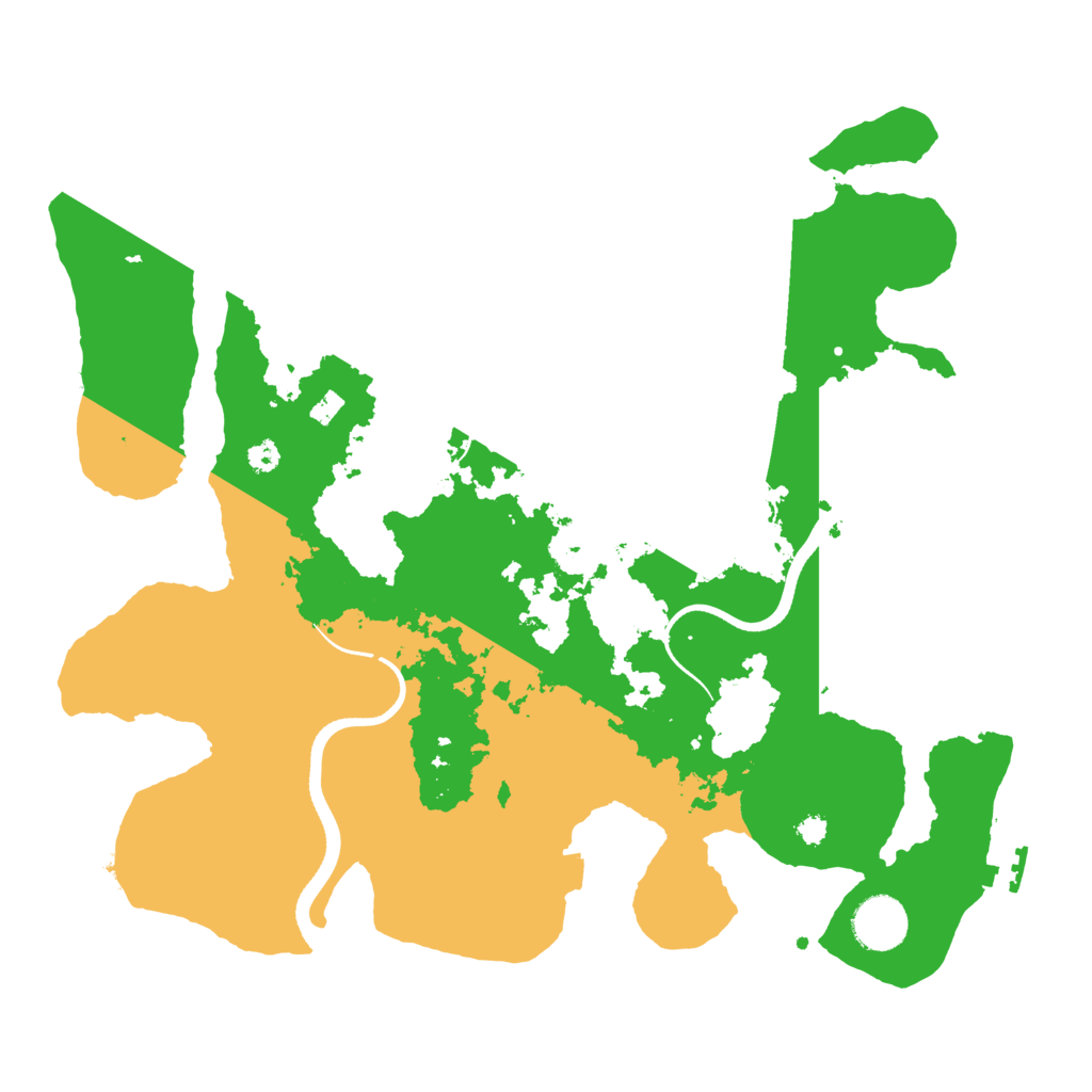 Biome Rust Map: Procedural Map, Size: 3500, Seed: 951528644