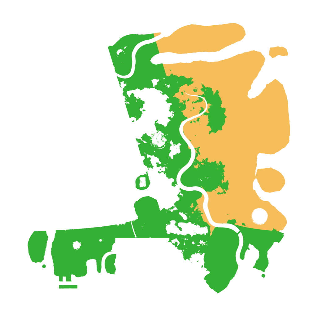 Biome Rust Map: Procedural Map, Size: 3500, Seed: 1231983028