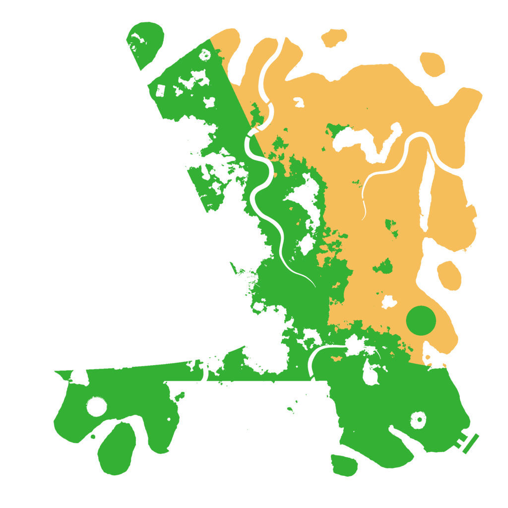Biome Rust Map: Procedural Map, Size: 4500, Seed: 73276679