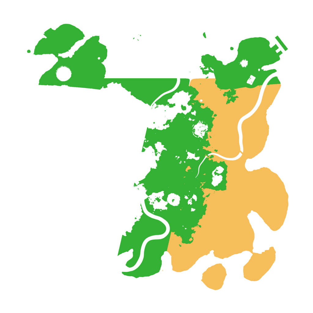 Biome Rust Map: Procedural Map, Size: 3700, Seed: 692206494