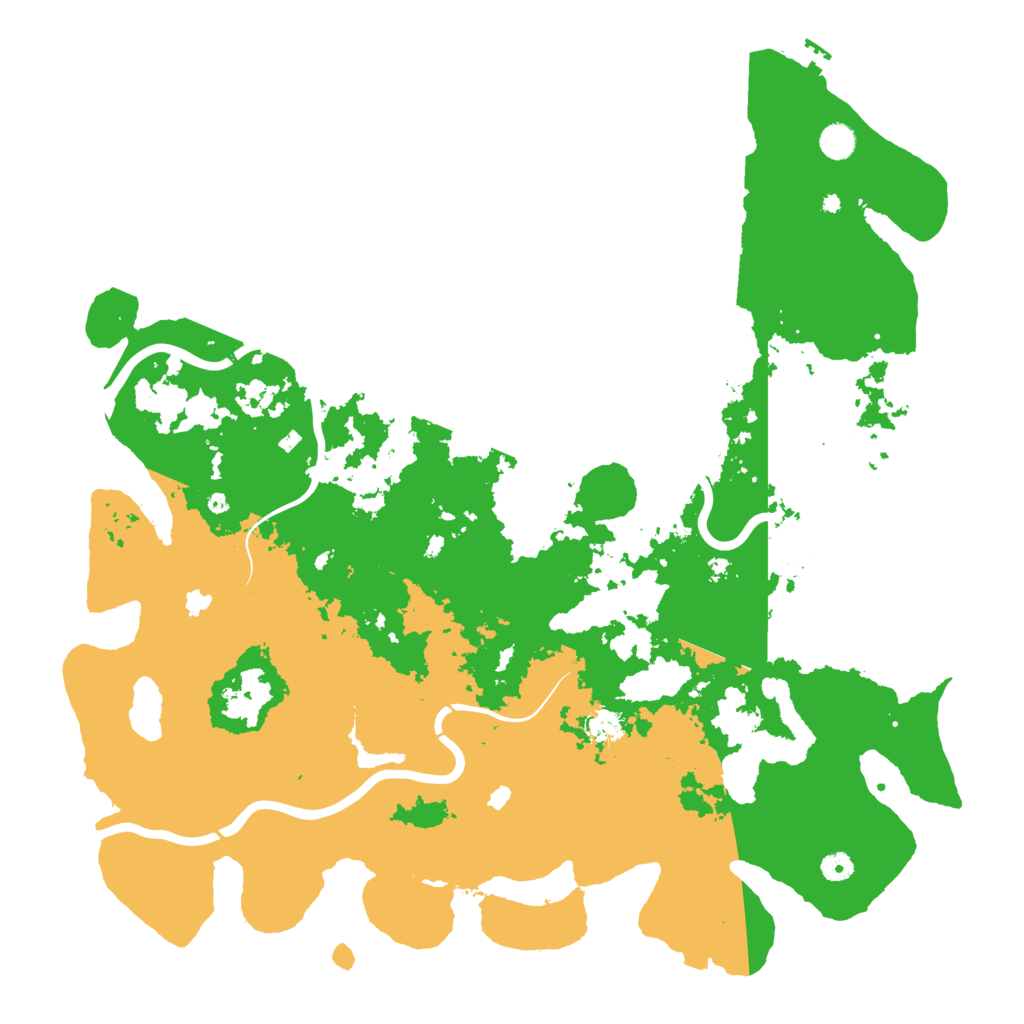 Biome Rust Map: Procedural Map, Size: 5000, Seed: 2008396124