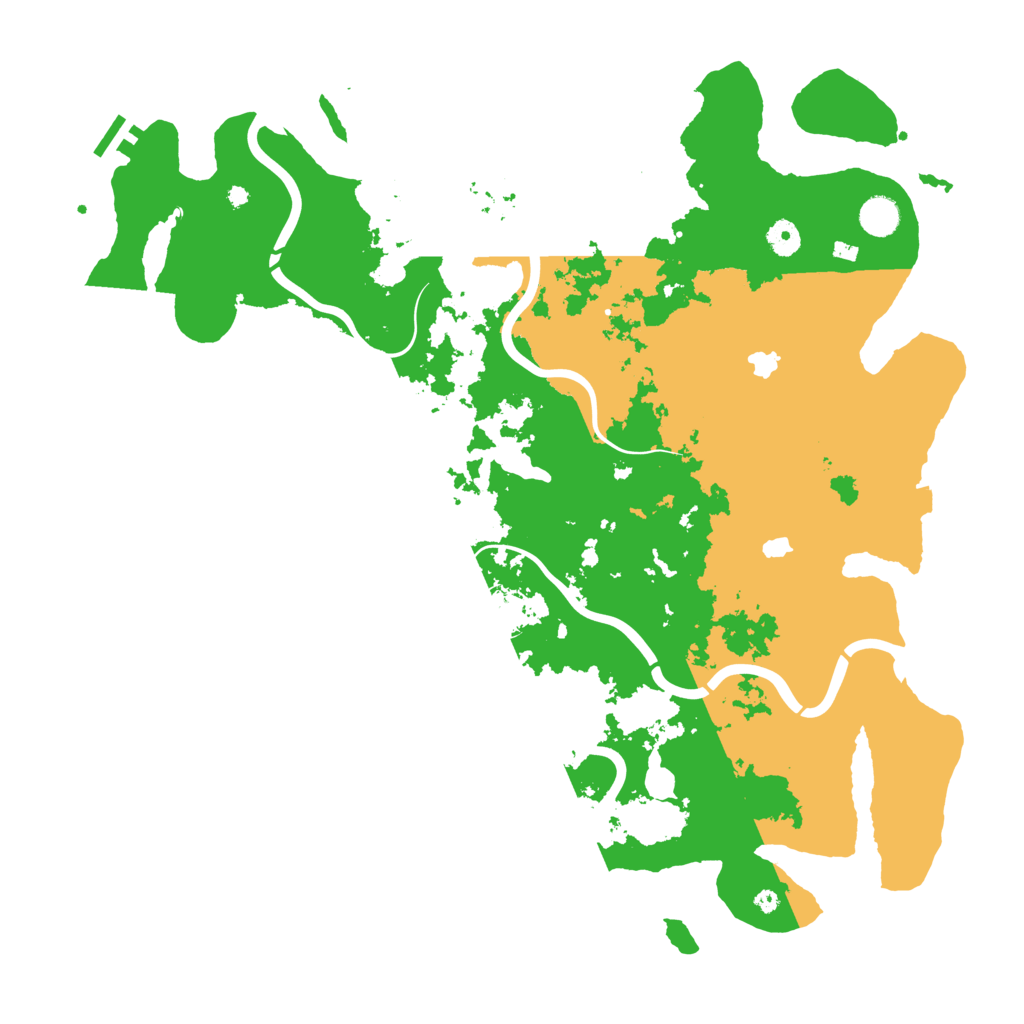 Biome Rust Map: Procedural Map, Size: 4500, Seed: 79273947