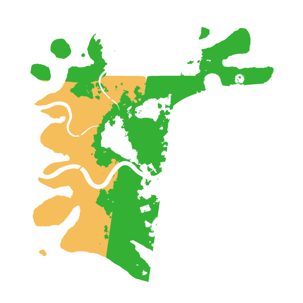 Biome Rust Map: Procedural Map, Size: 3250, Seed: 542452855