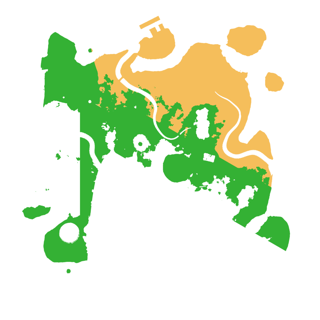 Biome Rust Map: Procedural Map, Size: 3000, Seed: 396844128