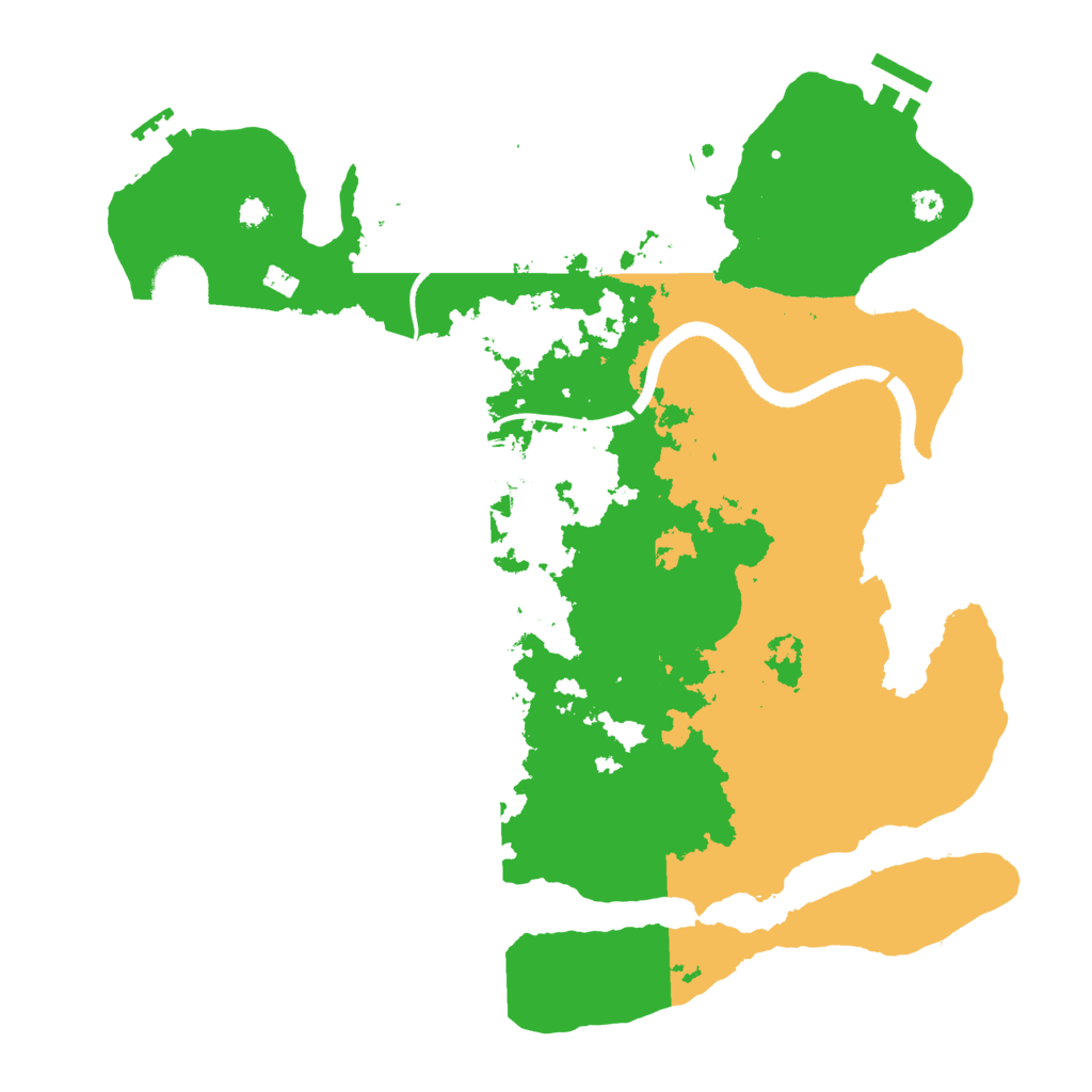 Biome Rust Map: Procedural Map, Size: 3500, Seed: 838080712