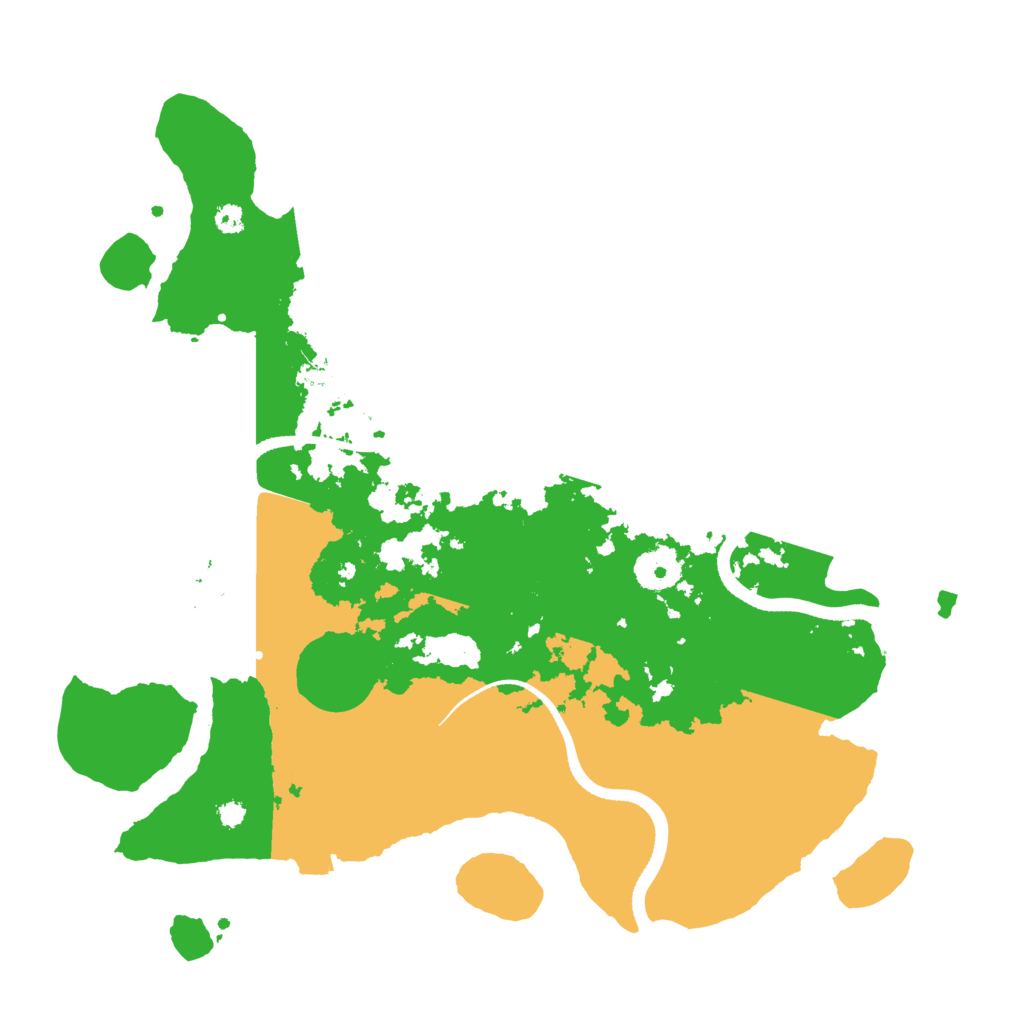 Biome Rust Map: Procedural Map, Size: 3500, Seed: 112709