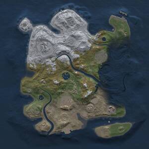 Thumbnail Rust Map: Procedural Map, Size: 3000, Seed: 86761, 12 Monuments