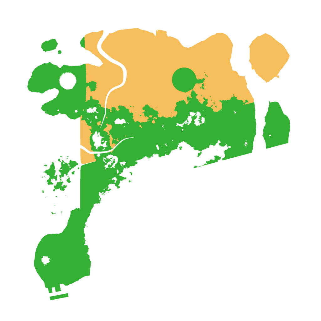 Biome Rust Map: Procedural Map, Size: 3500, Seed: 1539819317