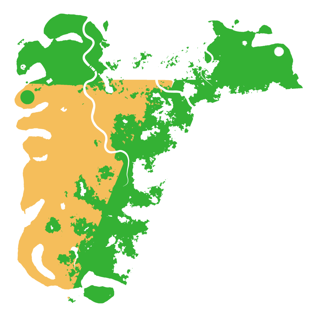 Biome Rust Map: Procedural Map, Size: 6000, Seed: 84921997