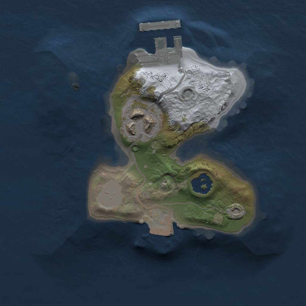 Rust Map: Procedural Map, Size: 1500, Seed: 635196532, 3 Monuments