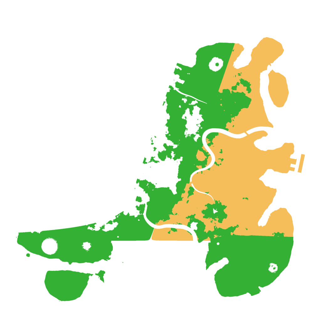 Biome Rust Map: Procedural Map, Size: 3500, Seed: 1854899557