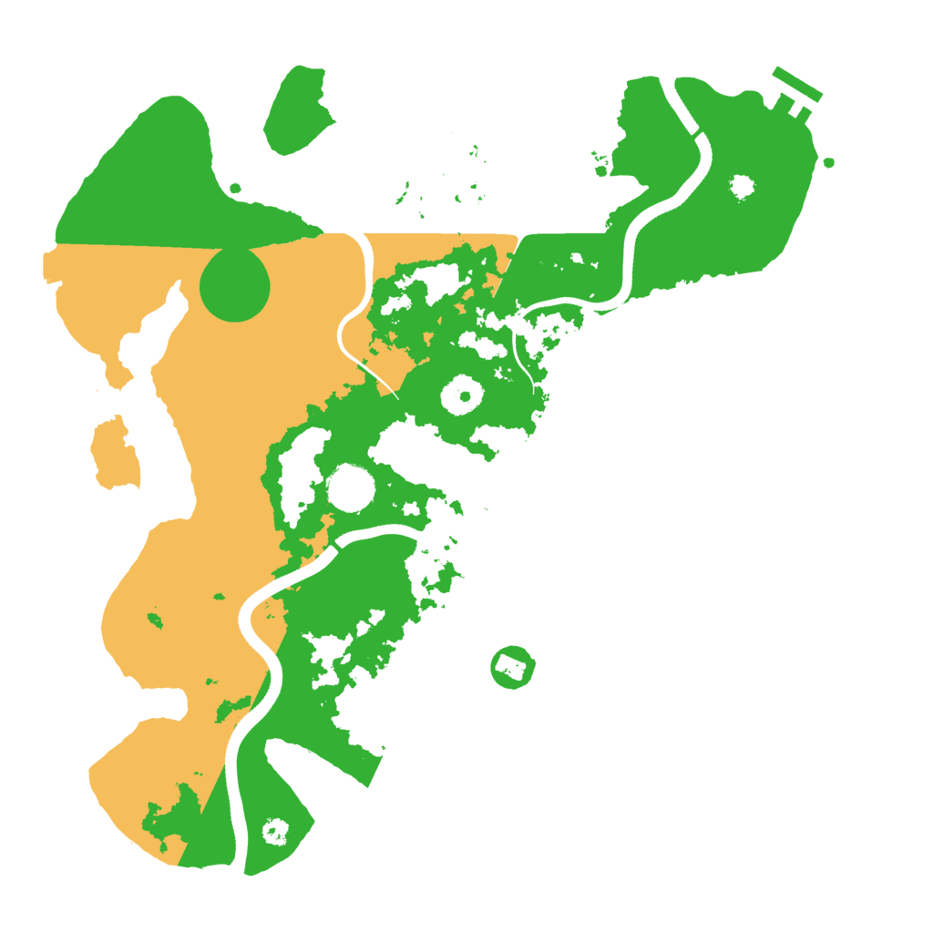 Biome Rust Map: Procedural Map, Size: 3500, Seed: 1230554911