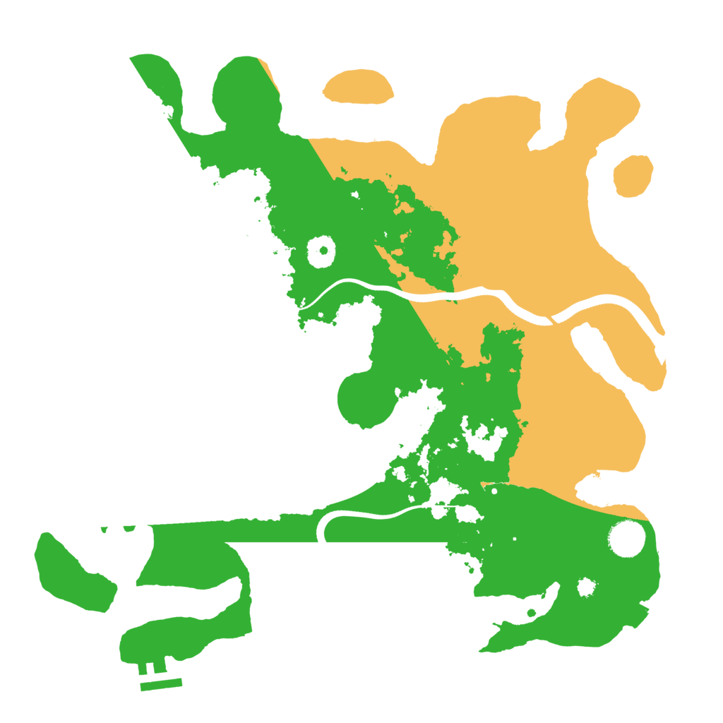 Biome Rust Map: Procedural Map, Size: 3500, Seed: 37175