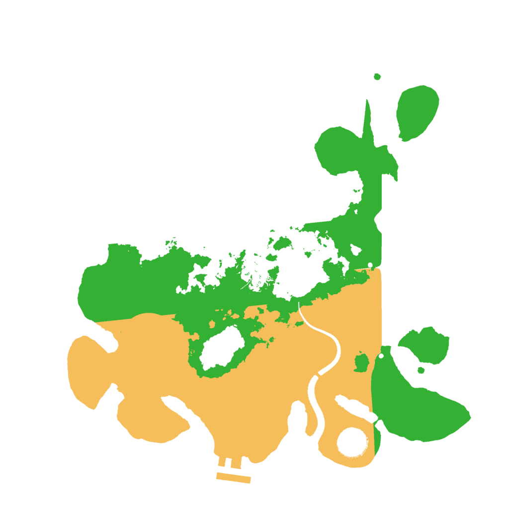 Biome Rust Map: Procedural Map, Size: 3000, Seed: 1376513265