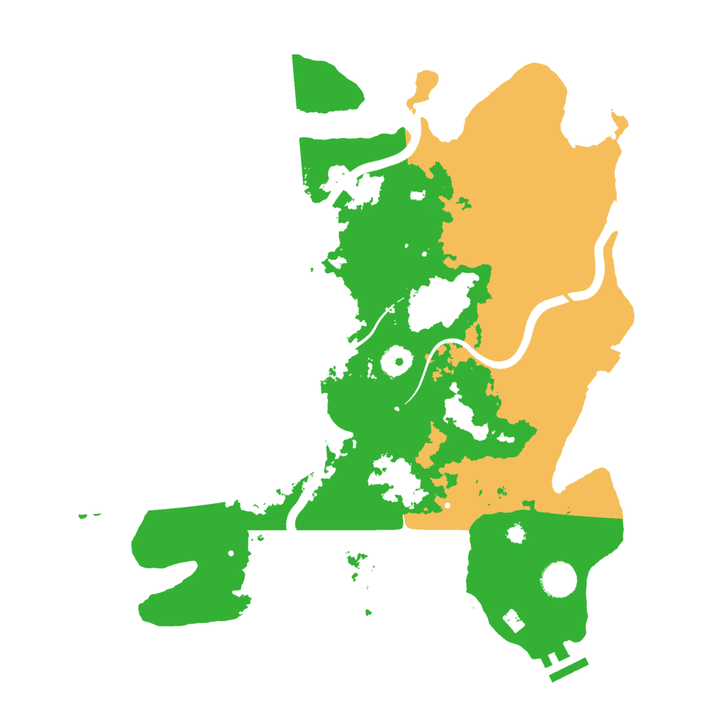 Biome Rust Map: Procedural Map, Size: 3500, Seed: 848515623