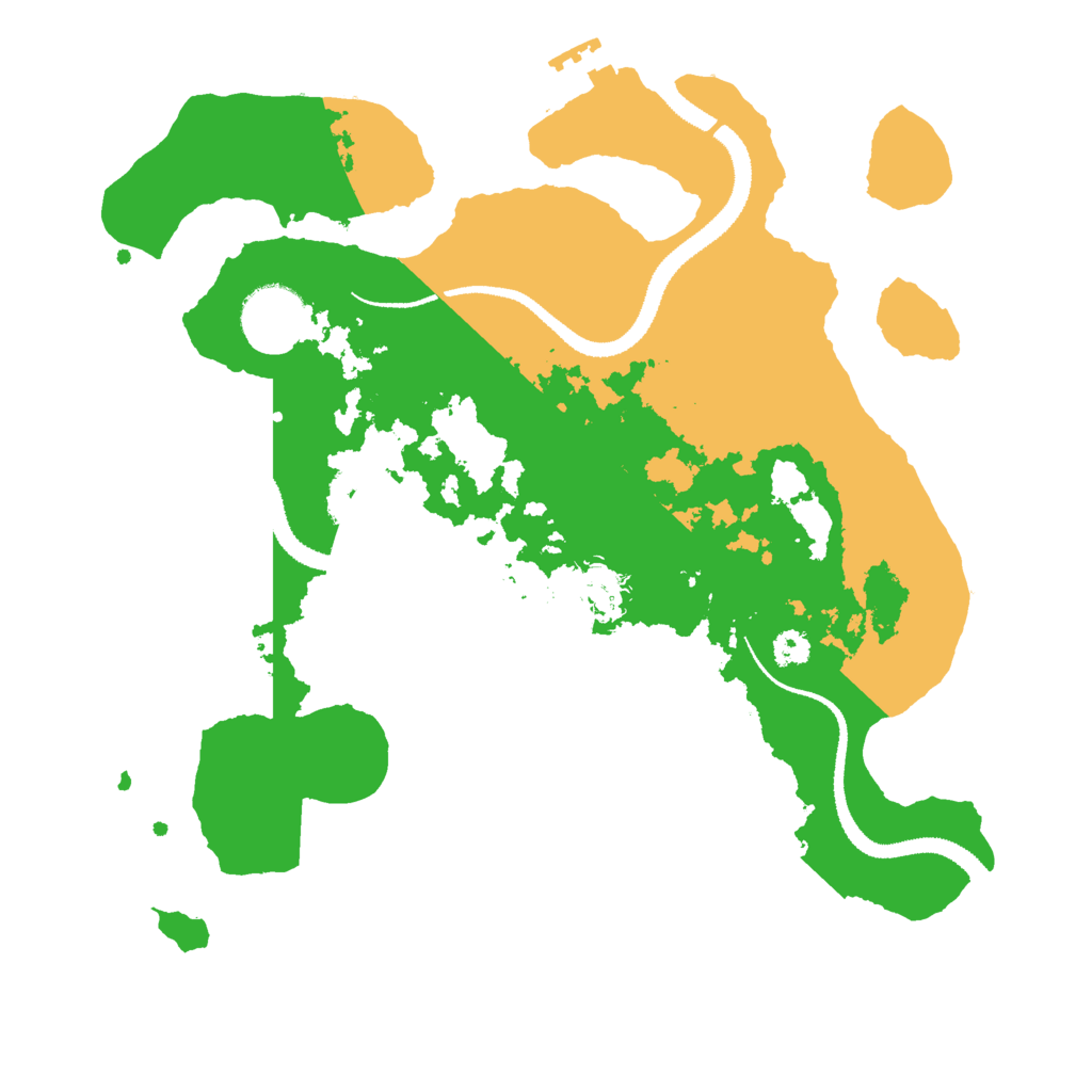 Biome Rust Map: Procedural Map, Size: 3000, Seed: 1039000745