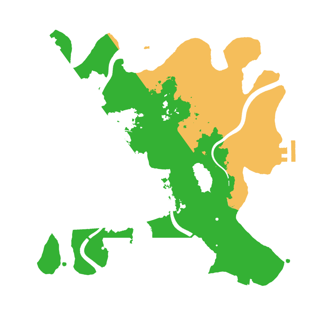 Biome Rust Map: Procedural Map, Size: 3000, Seed: 2057909866