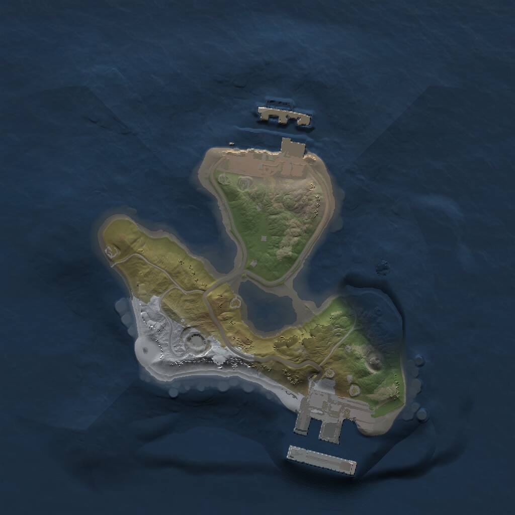 Rust Map: Procedural Map, Size: 1500, Seed: 857826733, 3 Monuments