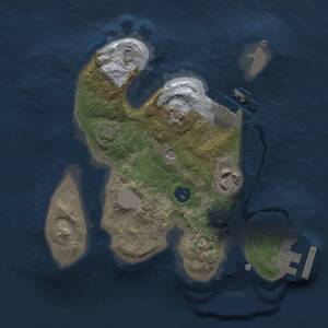 Thumbnail Rust Map: Procedural Map, Size: 2000, Seed: 1455790341, 6 Monuments