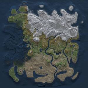Thumbnail Rust Map: Procedural Map, Size: 4000, Seed: 219436144, 15 Monuments
