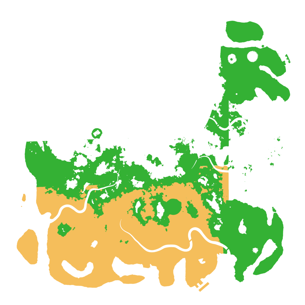 Biome Rust Map: Procedural Map, Size: 5000, Seed: 101010